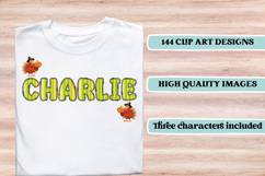 Thanksgiving Alphabet clipart, thanksgiving letters doodle Product Image 6