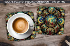 Christian Coaster Sublimation, Christian Coaster PNG Design Product Image 1