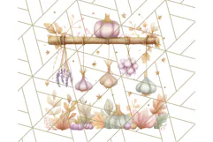 Halloween Witch House Clipart PNG with Potions and Brooms Product Image 4
