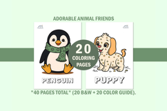 20 Cute Animal Coloring Book for Toddlers Product Image 12