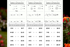 Editable Subtraction and addition Math template 10 Product Image 2