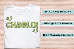 Easter Day Alphabet png clipart, easter day letters doodle Product Image 6