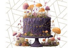 Realistic Halloween Cake Clipart PNG, Spooky Desserts Product Image 4