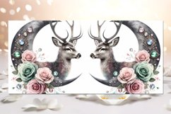 Moon, flowers &amp; Deers | Sublimation Mug design bundle, PNG Product Image 12