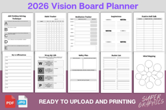 2026 Vision Board Planner Canva Template Product Image 3