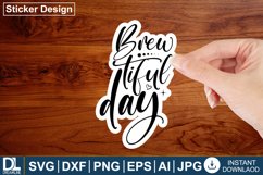 Coffee sticker design, Coffee design Product Image 1
