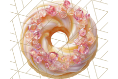 Realistic Halloween Donut Clipart PNG, Spooky Cute Sweets Product Image 4