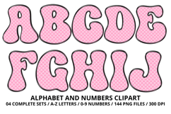 Mermaid Scales Alphabet Letters &amp; Numbers Clipart PNG 300DPI Product Image 2