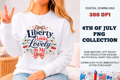 Liberty Looks Lovely on Me PNG | Patriotic DTF Product Image 8