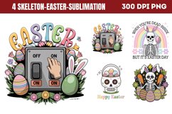 Skeleton Easter Bundle PNG Product Image 3