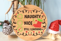 Naughty Nice Still Learning Svg, Christmas Checklist Svg. Product Image 7