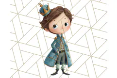 Fairy Tale Clipart PNG Magical Dress-Up Characters Product Image 4