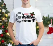 Cowboy Christmas text print svg, png cricut Western Christma Product Image 3