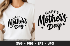 Happy Mothers Day Script SVG PNG Product Image 1