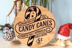 Hand Rolled Candy Canes North Pole Approved Svg, Winter Svg. Product Image 8