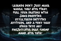 Bite This Shark Font | Funny Bite Font for Kids | Sea Life Product Image 2