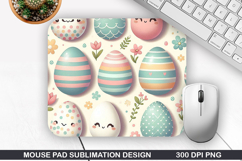 Easter Mouse Pad Sublimation, Easter Mouse Pad PNG Product Image 1