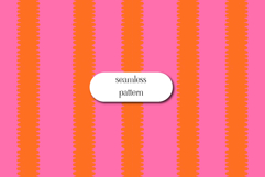Pink and Orange Stripe Seamless Pattern Product Image 1