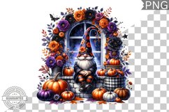 Halloween Gnome Sublimation - Halloween Clipart PNG Product Image 1