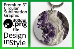 Earthly Elegance: Agate Pattern Car Coaster Product Image 1