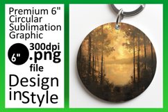 Enchanting Views: Round Sublimation Masterpieces Product Image 1