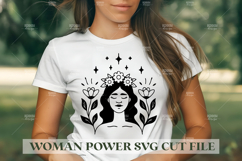 Woman Power SVG Design | Feminist SVG for Cricut&amp;Silhouette Product Image 1