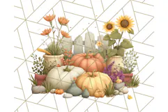 Cottagecore Halloween Clipart Cozy PNG, Autumn Fall Png Product Image 4