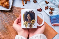 Black Girl With Sunflower | 4 Black Magic Girl Sublimation Product Image 3