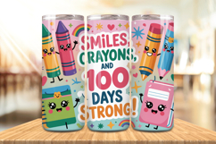 100 Days Of School Tumbler wrap, Teacher Day 20oz Tumbler Product Image 1