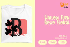 Hallow Fern Boho Floral Monogram Product Image 1