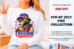 Freedom Quack Duck PNG | Sublimation DTF Product Image 3