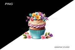 Easter Cupcake Clipart Product Image 1
