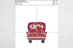 Valentines Day Truck Embroidery Designs Product Image 2