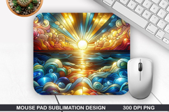 Mouse Pad Sublimation, Summer Mouse Pad PNG Design Product Image 1