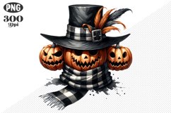 Halloween Pumpkins Sublimation - Clipart PNG Design Product Image 1