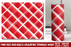 Pink Valentines Day Tumbler Wrap Product Image 1