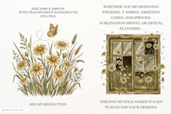 Summer Daisy Breeze Meadow Set Clipart Product Image 2