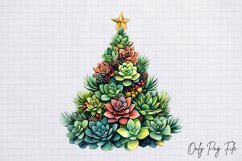 Cozy Christmas Houseplant Clipart PNG Product Image 1