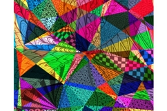 Abstract psychedelic digital manipulated handiwork image Product Image 1