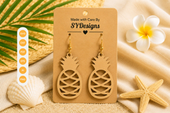 Summer Earrings Laser Cut SVG Bundle Product Image 13