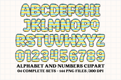 Springtime Alphabet png, letters doodle, springtime clipart Product Image 4