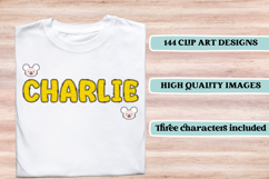 Happy Mouse Digital Papers, happy mouse doodle letters Product Image 7