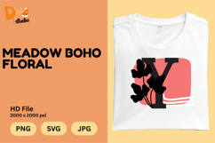 Meadow Boho Floral Monogram Product Image 1