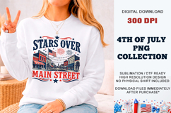 Stars Over Main Street PNG | 4th July Sublimation Product Image 6