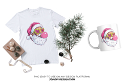 Funny Retro Santa Clipart Product Image 4