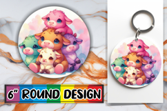 Whimsical Round Designs for Gifts, Cute Animals Product Image 1