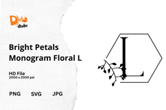 Bright Petals Monogram Floral Product Image 1