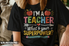 Teacher T-Shirt Sublimation PNG Bundle | 15 Designs Product Image 5