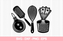 Kitchen Utensil Clipart Set - Kitchen Tools SVG Clipart Product Image 1
