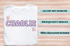Fairytale Princess Alphabet png, fairytale letters doodle Product Image 6